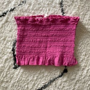 Hot Pink Crop Tube Top